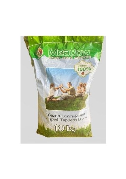 Meadow Çim Tohumu 4'lü Karışım Yüksek Kalite Ithal Tohum 10 kg