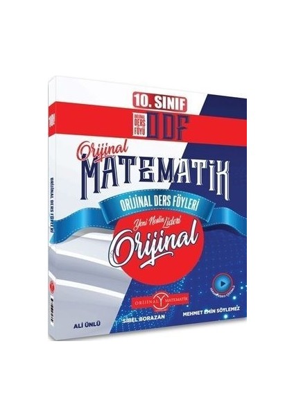 Orijinal 10. Sınıf Matematik Odf Orijinal Ders Föyleri