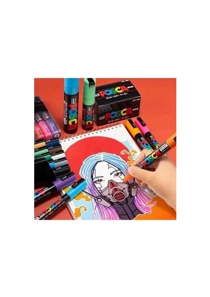 Posca Marker Pc-3m 0.9-1.3 mm Boyama Markörü 20'li Set fiyatları