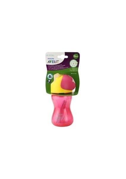 Desenli Pipetli Bardak 300ML Kız