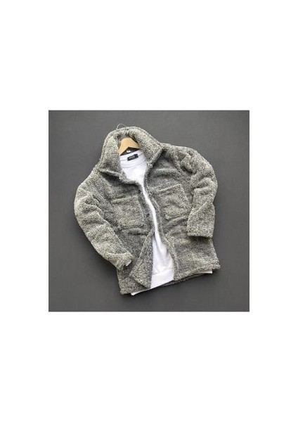 Unisex Kalın Kışlık Pelüş Gömlek