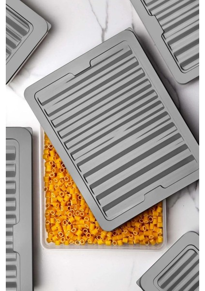 9 Lu Set Freshbox Mikrodalga ve Difrize Uygun Saklama Kabı Gri