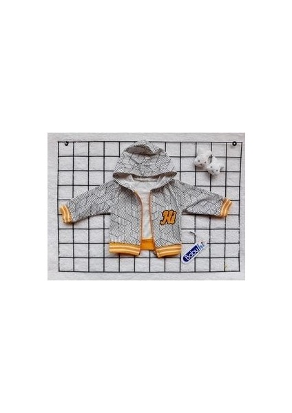 Mulyoso Butiq Geometrik Hi Sarı 3'lü Erkek Bebek Takım, Hediyelik Bebek/çocuk Kıyafetleri modelleri
