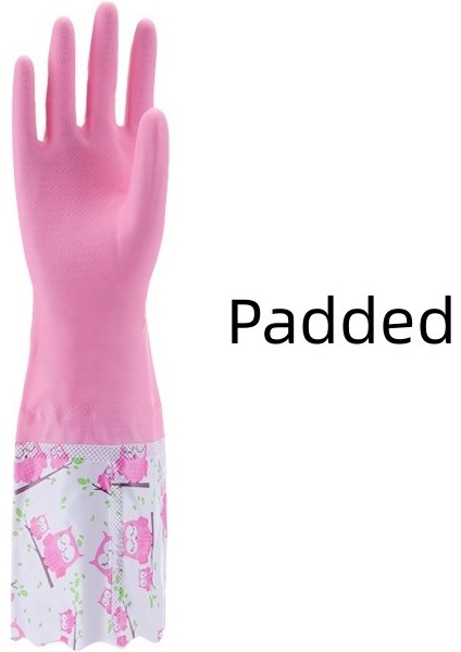 Renk 12 Stili S Beden Ev Işleri Mutfak Bulaşık Eldiveni Lateks Malzeme Su Geçirmez Kaymaz Dayanıklı Eldiven Moda Desen Ev Temizlik Malzemesi (Yurt Dışından)