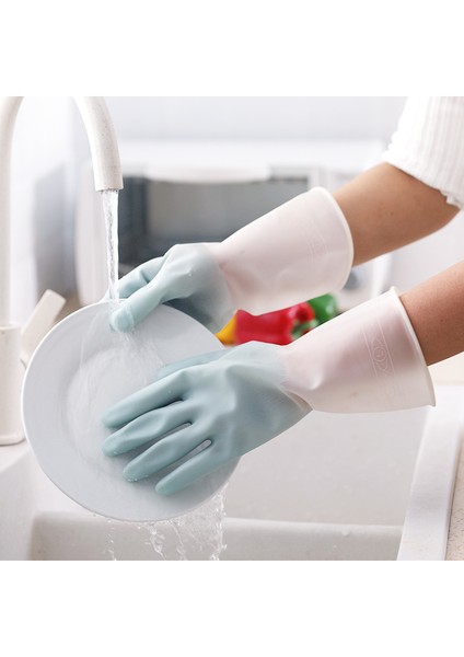 Beyaz Stil M 8cm 4pcs Suya Dayanıklı Lastik Ince Temizlik Eldiveni Mutfak Bulaşıkları Için Latex Eldiven (Yurt Dışından) fırsatları