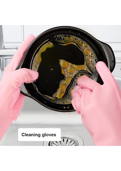 Yeşil Tarzı Ev Temizlik Sünger Bulaşık Yıkama Temizlik Eldiveni Silikon Kauçuk Mutfak Temizlik Aracı (Yurt Dışından) modelleri