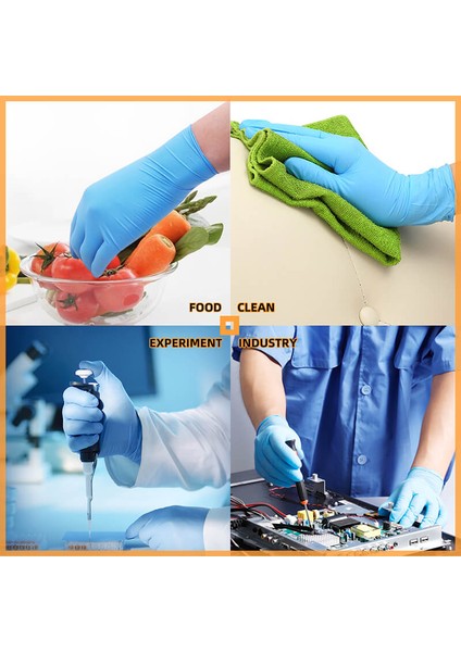 Mavi Eldiven 150G Tarzı S Beden Tek Kullanımlık Mavi Nitril Eldiven Kimyasal Dayanıklı Toz Ücretsiz Laboratuvar Mutfak Ev Işleri Temizlik Vinil Iş Eldivenleri (Yurt Dışından) fırsatları