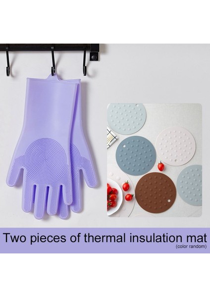 Pembe Tarzı 130G 1 Çift Bulaşık Yıkama Temizlik Eldiveni Silikon Kauçuk Bulaşık Yıkama Eldiveni Ev Temizleyici Mutfak Temizlik Aracı Sünger (Yurt Dışından) fırsatları