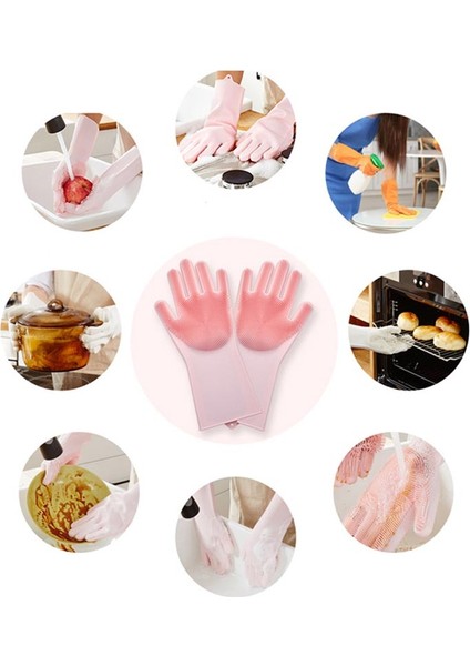 Gri Tarzı Ince 1 Çift Çok Fonksiyonlu 34.5*15.5cm Silikon Isıya Dayanıklı Bulaşık Eldiveni Ev Temizlik Araçları Mutfak Aksesuarları (Yurt Dışından) indirimleri