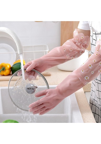 Mavi 2 Çift Tarzı L Boyutu 3 Çift Kışlık Içi Kadife Bulaşık Eldiveni Kadın Mutfak Ev Işleri Temizlik Kauçuk Eldiven Kalın Uzun Kollu Dayanıklı (Yurt Dışından) fiyatları