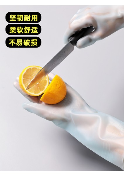 Mavi 2 Çift Tarzı L Boyutu 3 Çift Kışlık Içi Kadife Bulaşık Eldiveni Kadın Mutfak Ev Işleri Temizlik Kauçuk Eldiven Kalın Uzun Kollu Dayanıklı (Yurt Dışından) fırsatları