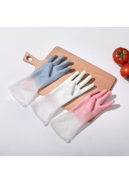 Mavi Stil L Boyutu 1 Çift Silikon Bulaşık Eldiveni Mutfak Temizlik Aracı Ev Temizliği Kauçuk Eldiveni Bulaşık Yıkama Su Geçirmez ve Elleri Koruyun (Yurt Dışından) fırsatları