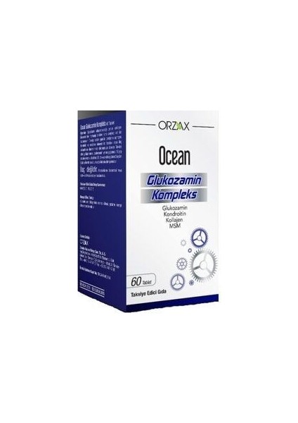 Glukozamin Kompleks 60 Tablet Takviye Edici Gıda Kolajen ve MSM İçerikli