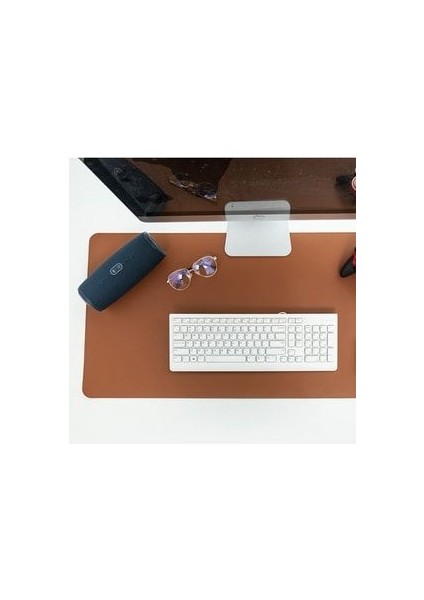 Su Geçirmez Deri Mouse Pad 80*40 cm Kahverengi fiyatları