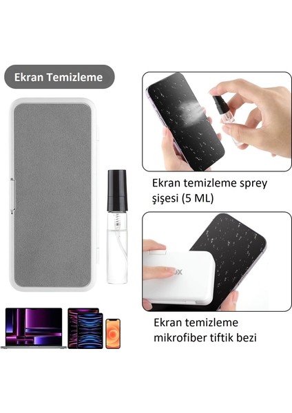 19 Parça Temizlik Seti Bilgisayar Telefon Tablet Klavye Airpod Elektronik Eşya Ekran Temizleme Kiti indirimleri
