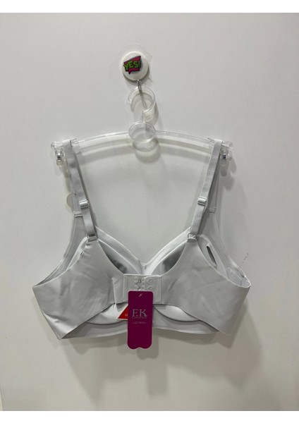 Lazer Kesim Balensiz Süngeri Çıkabilen Agraflı Gri Sütyen - 1241 fiyatları