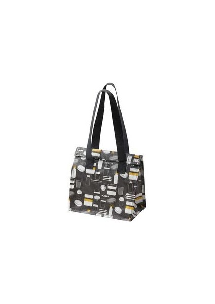 Gri Yemek Çantası Gri 25X16X27 cm Tek Ebat Günlük Desenli