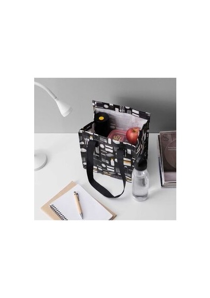 Gri Yemek Çantası Gri 25X16X27 cm Tek Ebat Günlük Desenli fiyatları