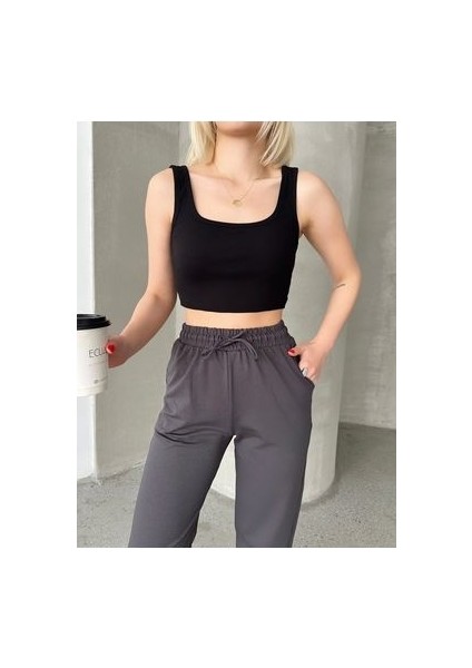 Kadın Fitilli Kaşkorse Kare Yaka Crop Atlet Body fiyatları