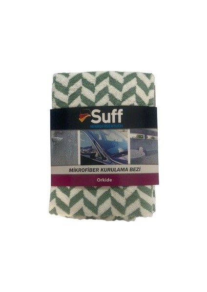 Mikrofiber Kurulama Bezi Temizlik Bezi Havlusu Alman Kalitesi Suff 1 Adet 70X50 Orkide Yeşil Suff
