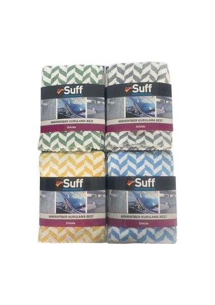 Mikrofiber Kurulama Bezi Temizlik Bezi Havlusu Alman Kalitesi Suff 1 Adet 70X50 Orkide Yeşil Suff