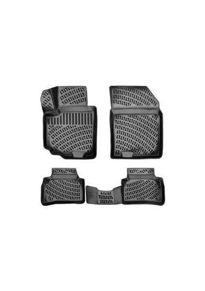 Suzuki Vitara 2015 Sonrası 3D Siyah Kokusuz Havuzulu Paspas Takımı