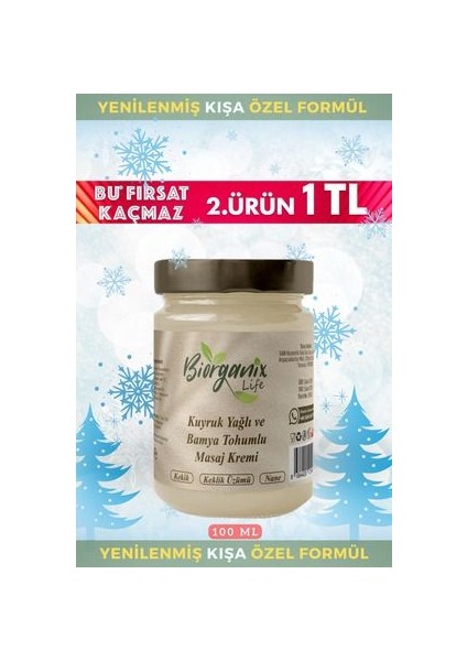 Kuyruk Yağlı ve Bamya Tohumlu Krem 100 ml