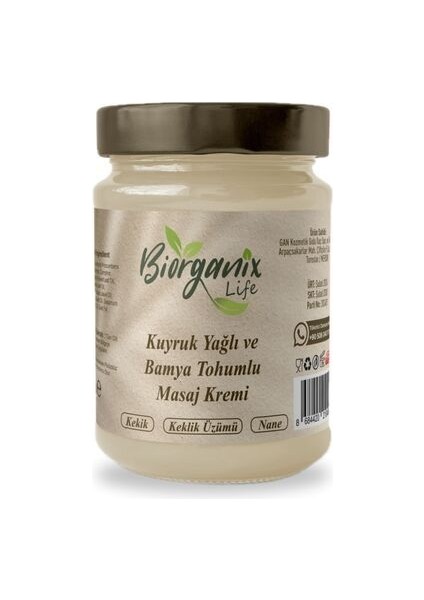 Kuyruk Yağlı ve Bamya Tohumlu Krem 100 ml fiyatları