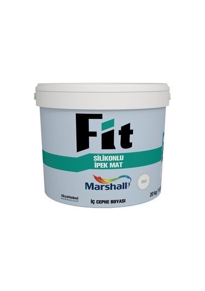 Fit Silikonlu İpek Mat Silinebilir İç Cephe Duvar Boyası Renk; Yeni Bohem Gri 3,5kg