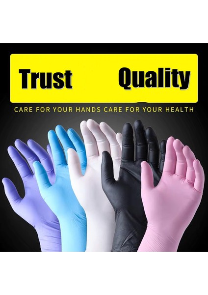 Tpe Stili M Boyutu Siyah Tek Kullanımlık Lateks Eldiven Yağ Geçirmez Nitril Eldiven Iş Mutfak Ev Yıkama Bahçe Temizliği Için (Yurt Dışından) modelleri
