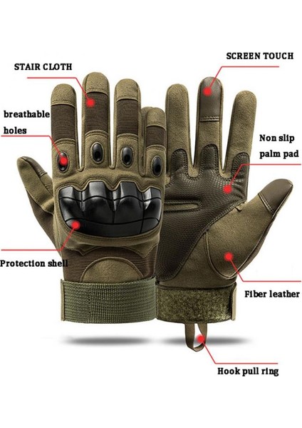 Siyah Stil L Boyutu Açık Hava Spor Motosiklet Ordusu Hayran Eldivenleri Taktik Eldivenler Bisiklet Eldivenleri Spor Askeri Eğitim Kaymaz Fitness Eldivenleri (Yurt Dışından) fiyatları