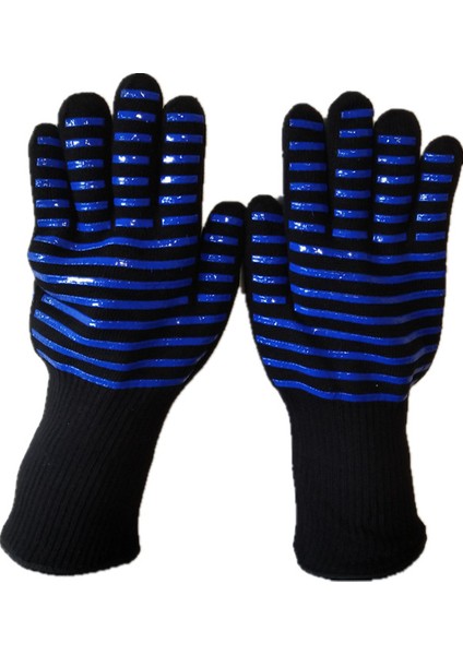 Mavi 2 Tarzı 30CM Ateşe Dayanıklı Barbekü Fırın Eldivenleri, Izgara Fırın Hindisi Kızartma Fırın Pişirme Eldivenleri Için Alev Geçirmez, Izole Isıya Dayanıklı Eldiven (Yurt Dışından)