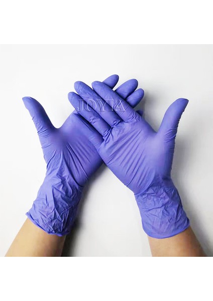 50 Adet Tarzı L Boyutu Sentetik Nitril Tek Kullanımlık Muayene Eldiveni Tozsuz Orta Küçük Büyük Boy Paket Kauçuk Lateks Ücretsiz Eldiven Mor (Yurt Dışından) fiyatları