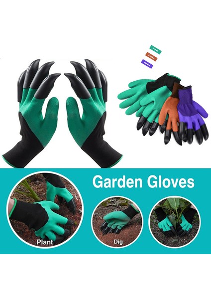 C 8 Pençe Stili 2 Adet Bahçe Eldiveni Sağ El Pençe Parmak Ucu Abs Plastik Eldiven Hızlı Kazıma Bitki Ev Serası Kazma Ekim Için - Ürün (Yurt Dışından) fiyatları