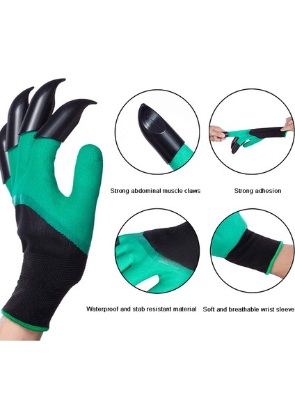 C 8 Pençe Stili 2 Adet Bahçe Eldiveni Sağ El Pençe Parmak Ucu Abs Plastik Eldiven Hızlı Kazıma Bitki Ev Serası Kazma Ekim Için - Ürün (Yurt Dışından) fırsatları
