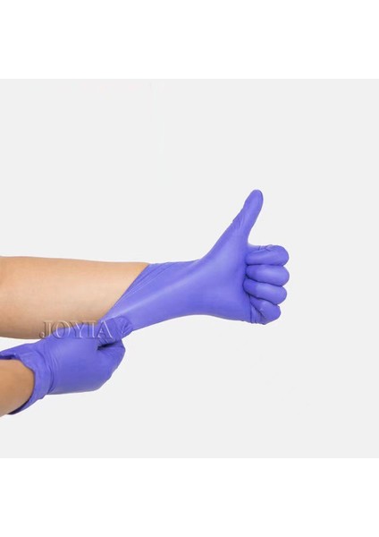 50 Adet Tarzı L Boyutu Sentetik Nitril Tek Kullanımlık Muayene Eldiveni Tozsuz Orta Küçük Büyük Boy Paket Kauçuk Lateks Ücretsiz Eldiven Mor (Yurt Dışından) fırsatları