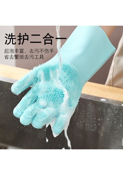 No.3 Tarzı Sihirli Silikon Bulaşık Temizleme Süngeri Bulaşık Yıkama Eldiveni Mutfak Temizliği 1 Çift (Yurt Dışından) fırsatları