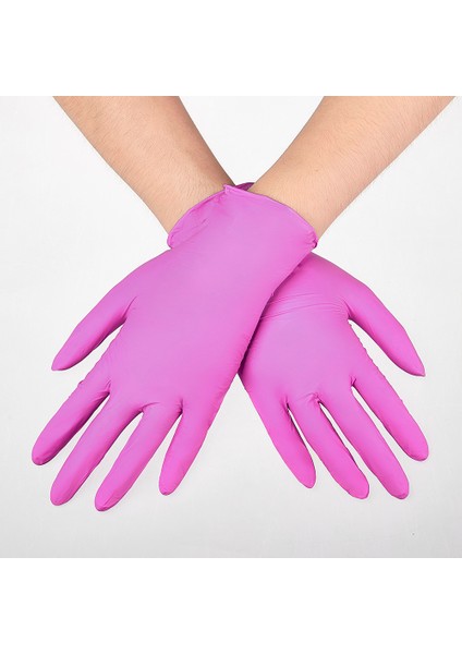 Pembe 100 Adet Tarzı M Beden Pembe Gıda Sınıfı Su Geçirmez Alerjiye Uygun Tek Kullanımlık Çalışma Eldivenleri Mutfak Ev Nitril Sentetik (Yurt Dışından) modelleri
