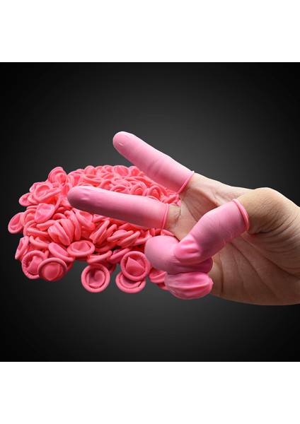 Pembe 300G Çanta Stili 700 Adet Gbag Tek Kullanımlık Parmak Korumalığı Doğal Kauçuk Eldiven Kaymaz Anti-Statik Lateks Parmak Kılıfları (Yurt Dışından) modelleri