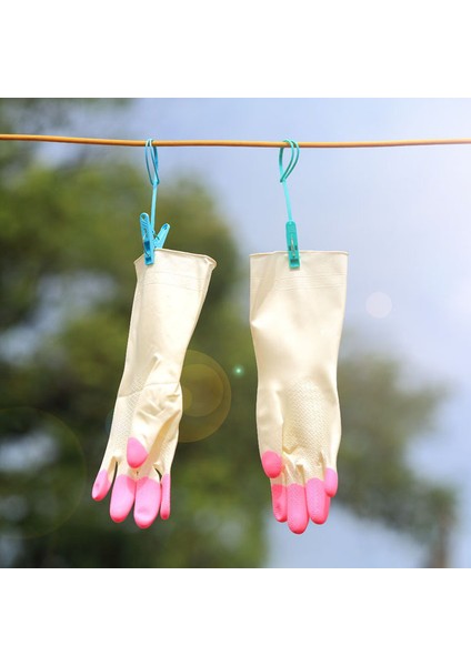 Stil 1 Stili 1 Çift Kolluklu Kauçuk Eldiven Mutfak Bulaşık Yıkama Çok (Yurt Dışından) indirimleri