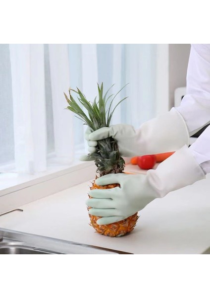 Mavi Stil L Boyutu Ev Işlerinde Bulaşık Yıkama Lastik Eldiveni Mutfak Bulaşık Yıkama Eldiveni Su Geçirmez Banyo Temizleme Ev Işleri Eldiveni Dayanıklı 1 Çift (Yurt Dışından) modelleri