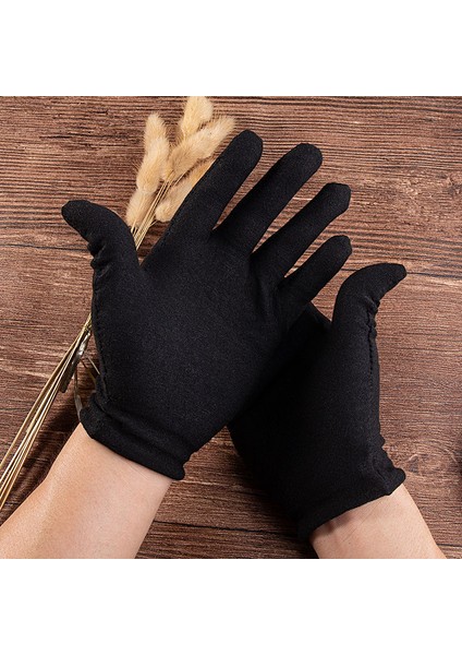 Siyah 12 Çift Stili Xl Boyutu 12 Çift Siyah Beyaz Pamuk Eldiven Erkek Kadın Eldiven Eldivenler Eldivenler Takı Servis Iş Ev Eldivenleri (Yurt Dışından) fiyatları