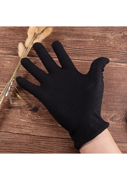 Siyah 12 Çift Stili Xl Boyutu 12 Çift Siyah Beyaz Pamuk Eldiven Erkek Kadın Eldiven Eldivenler Eldivenler Takı Servis Iş Ev Eldivenleri (Yurt Dışından) fırsatları
