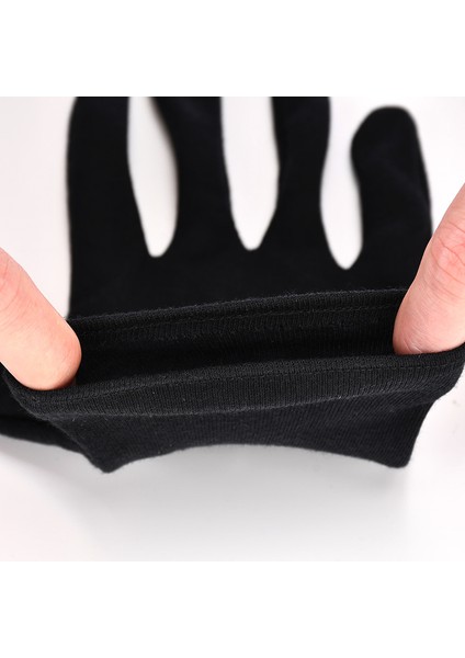 Siyah 12 Çift Stili Xl Boyutu 12 Çift Siyah Beyaz Pamuk Eldiven Erkek Kadın Eldiven Eldivenler Eldivenler Takı Servis Iş Ev Eldivenleri (Yurt Dışından) indirimleri