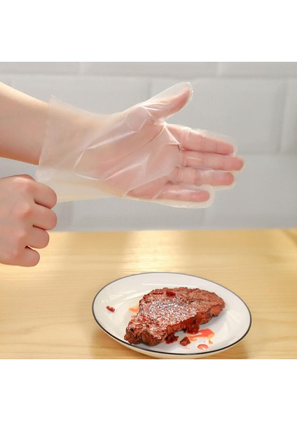 Fildişi 50 Adet Tarzı M Boyutu Kalın ve Dayanıklı Mutfak Temizliği Için Gıda Sınıfı Tek Kullanımlık Ev Tpe Film Eldiven Yağa Dayanıklı ve Leke Tutmayan (Yurt Dışından) fiyatları