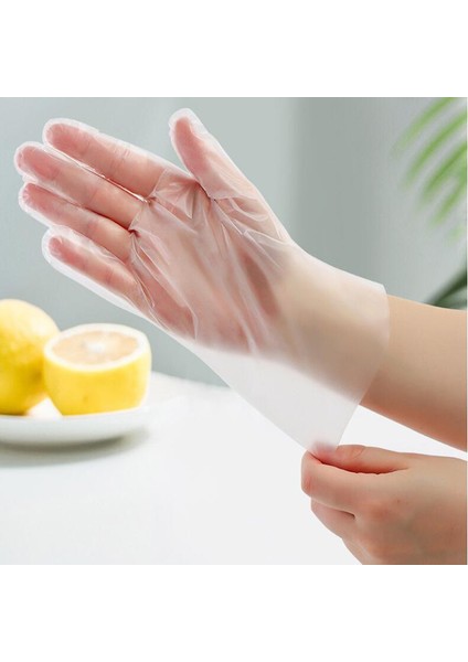 Fildişi 50 Adet Tarzı M Boyutu Kalın ve Dayanıklı Mutfak Temizliği Için Gıda Sınıfı Tek Kullanımlık Ev Tpe Film Eldiven Yağa Dayanıklı ve Leke Tutmayan (Yurt Dışından) modelleri
