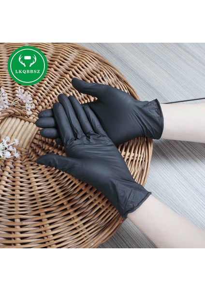 Siyah-20 Adet Tarzı S Beden Siyah Pvc Eldiven Rahat Kauçuk Tek Kullanımlık Mekanik Nitril Bulaşık Eldivenleri Guantes Para Lavar Platos (Yurt Dışından)