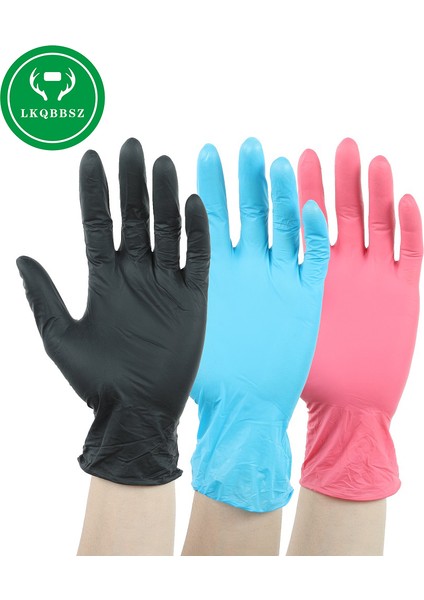 Siyah-20 Adet Tarzı S Beden Siyah Pvc Eldiven Rahat Kauçuk Tek Kullanımlık Mekanik Nitril Bulaşık Eldivenleri Guantes Para Lavar Platos (Yurt Dışından) fırsatları