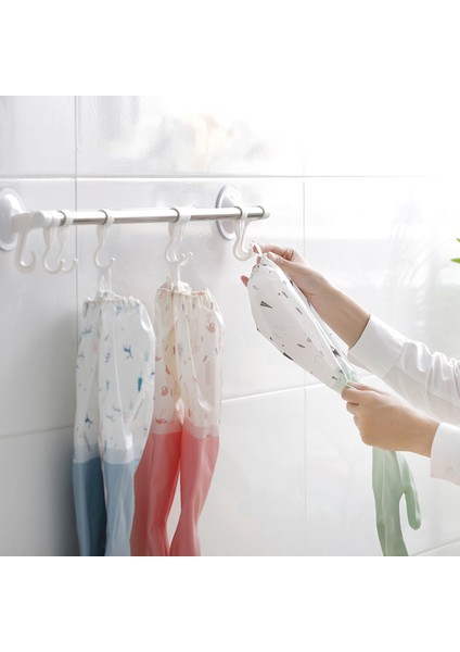 Mavi Stil M Boyutu Kadın Mutfak Kalın Kauçuk Eldivenler Bulaşık Yıkama Suya Dayanıklı Ev Işleri Kaliteli + Kadife Lateks Eldivenler (Yurt Dışından) fiyatları