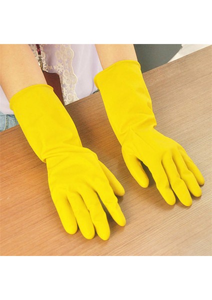 Kalın Stil M Boyutu Kauçuk Ev Işlerinde Bulaşık Yıkama Eldiveni Su Geçirmez Ev Eldiveni Bulaşık Yıkama Kauçuk Eldiveni Kalın (Yurt Dışından) fiyatları